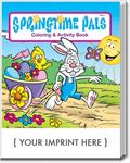 CS0485 Springtime Pals Coloring and Activity Book with Custom Imprint